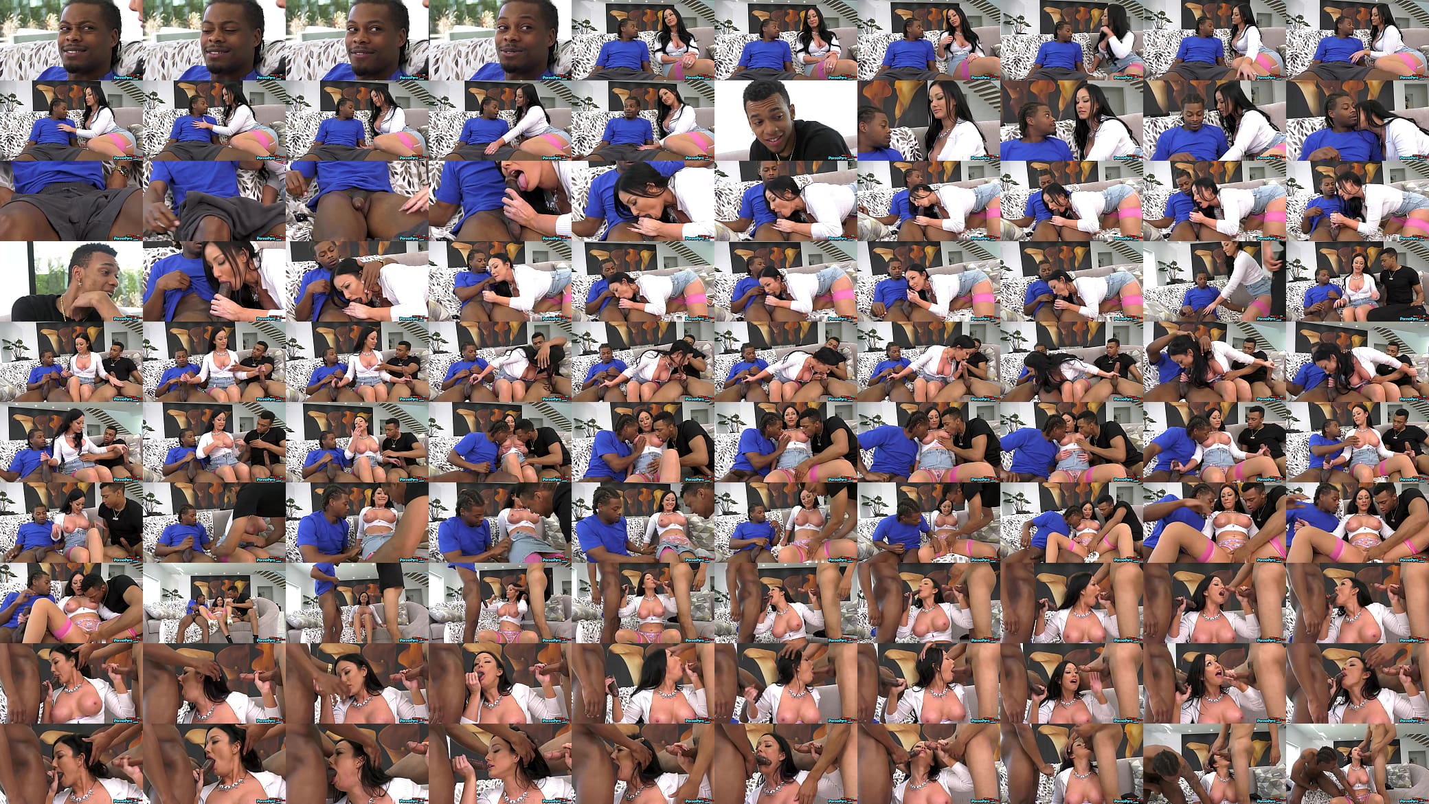 While Stepson Is Gone Milf Jennifer White Sucks 2 Big Black Cocks 预览图