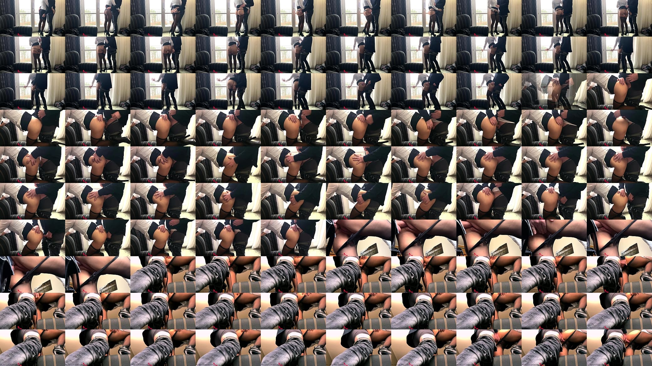 my private secretary business trip sex with the boss infront of the hotel window - cum in pantyhose 预览图