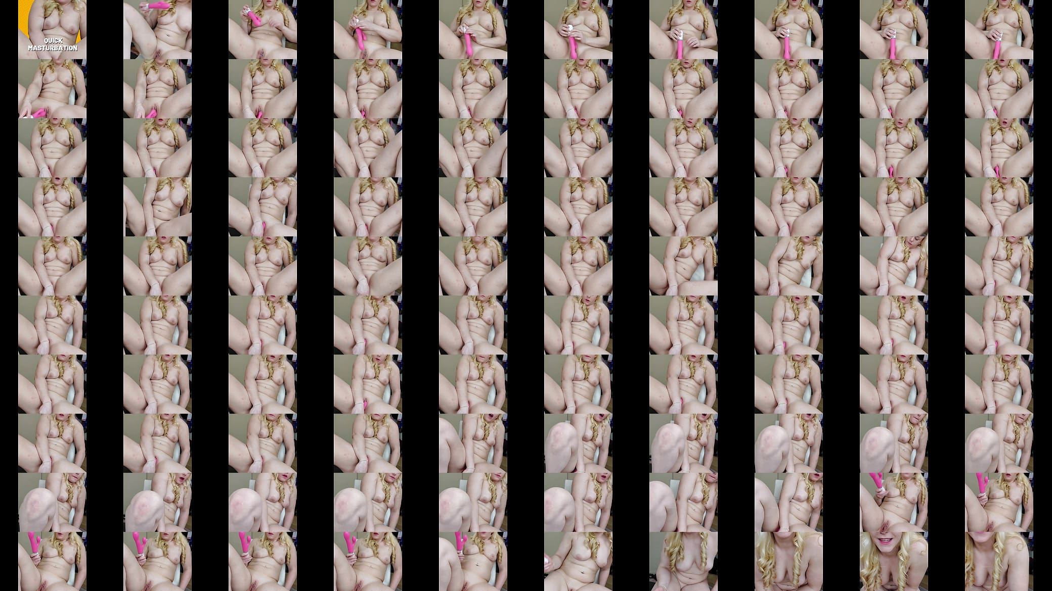 Hot blonde masturbates, shaking orgasm 预览图