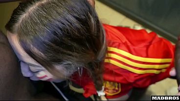 Big Ass Spanish Supporter Fucked Anal And DP In Parking Lot After Soccer Match !!!