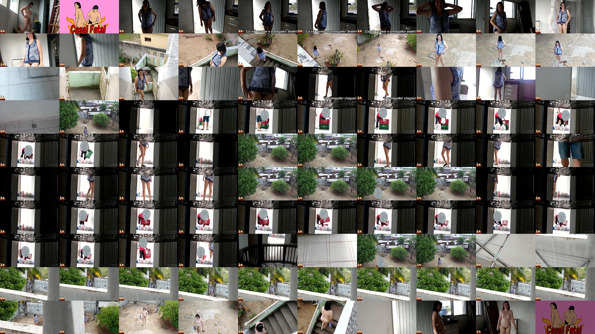 Real wife answer delivery man without pants. She opens the door like that! 预览图