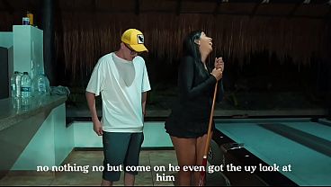 Hard Sex on a Pool Table with Huge Cock Lina Henao and Pipe Boy