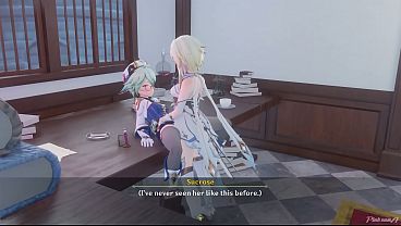 Download Video - A Night In Mondstadt Part 1- Genshin Impact Sucrose x Lumine - PinkSama - Animation Hentai R34