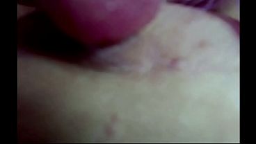 Very close-up shots of a mature slut's pussy with purple hair and other parts of her slutty body...))
