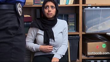 Caught Stealing in Hijab So I Bend Over His Desk