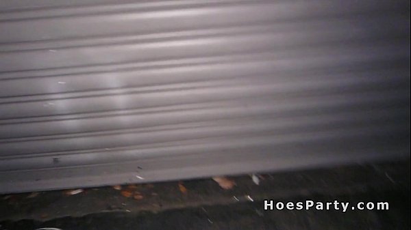 Nasty amateurs flashing on the streets before party