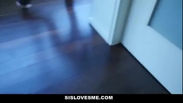 Blindfolded stepsister fucked by sneaky stepbrother