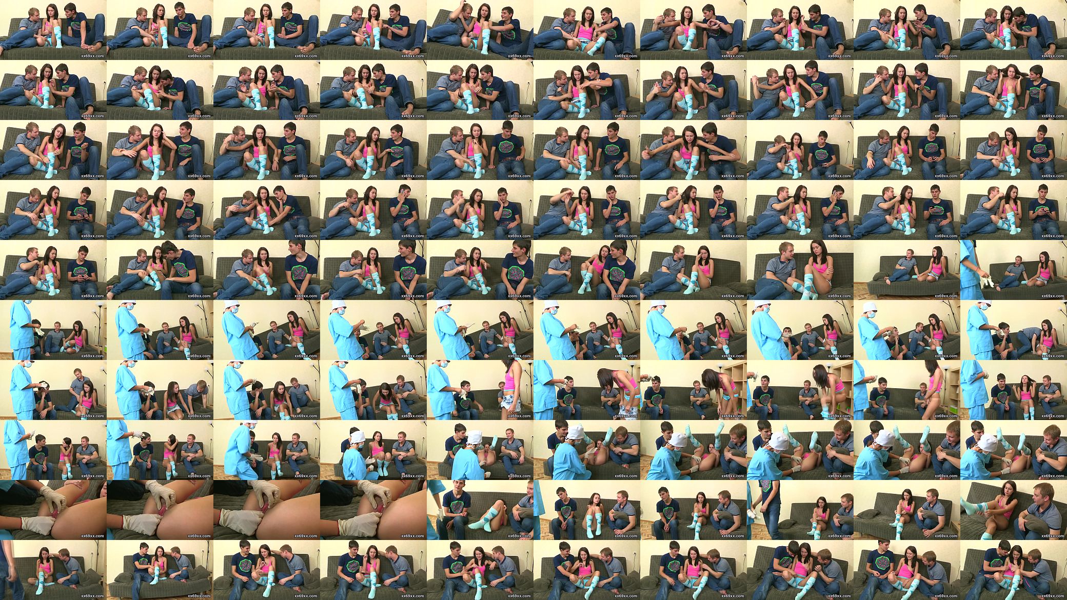Stud assists with hymen check-up and fucking of virgin teen 预览图