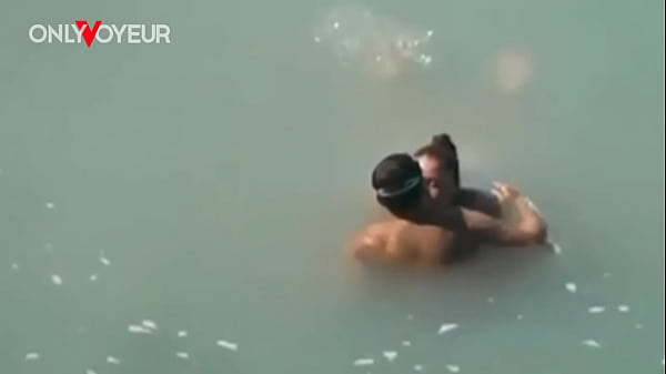 Beach Voyeur. Lucky guy caught BBW size mermaid in the sea