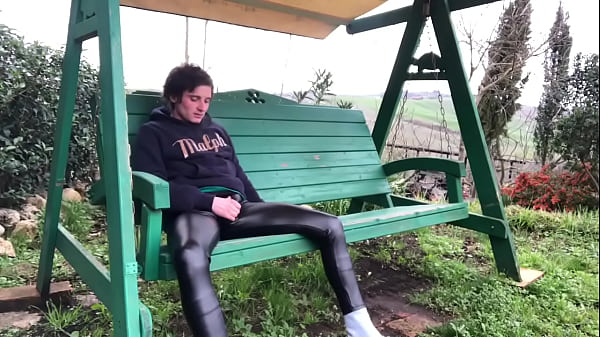 Fetish in leather pants