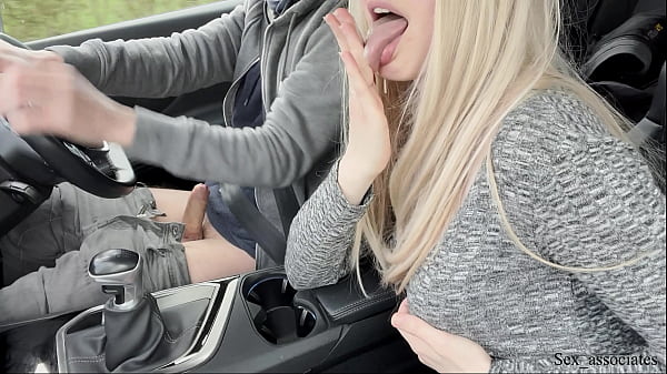 Sex Associates - Amazing handjob while driving!! Huge load. Cum eating. Cum play.