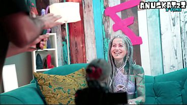 Alt Tattoo pornstar fucked and creampied after interview