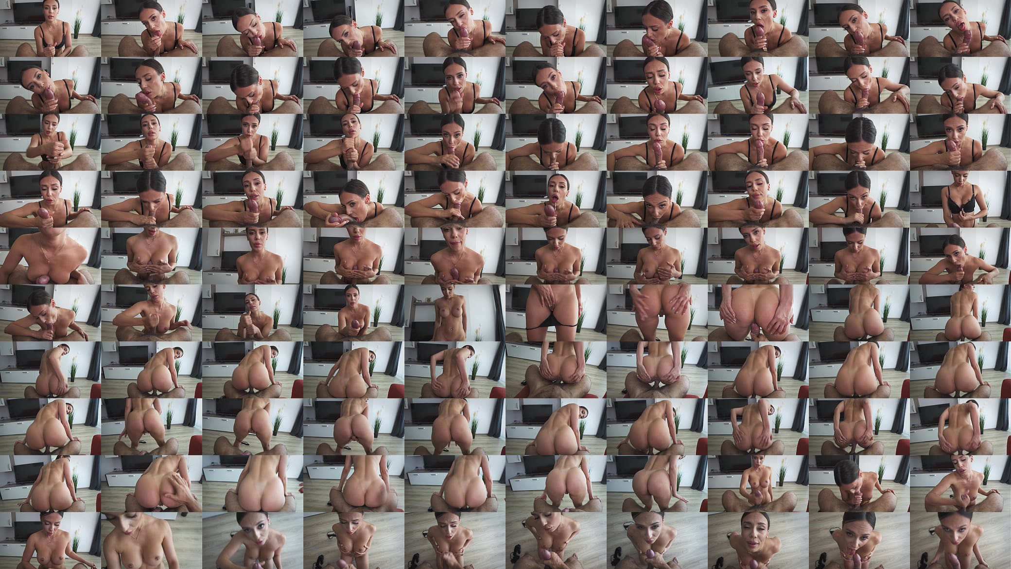 Stepbrother dreaming of fucking stepsister and cum on her bog boobs - Jessi Q 预览图