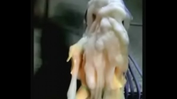Download Video - Guy cums on an action figure so many times it ends up looking like wax
