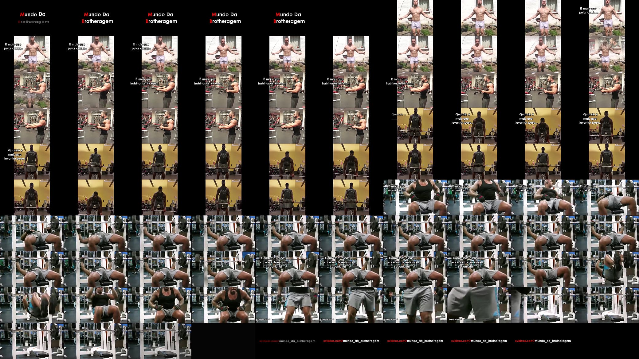 Fitness: homens exibem suas malas, durante exerc&iacute;cios f&iacute;sicos 预览图