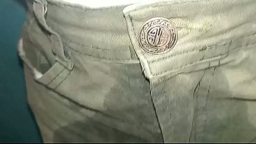 Urinated cloth pants and diaper. Urinated cloth pants and diaper.