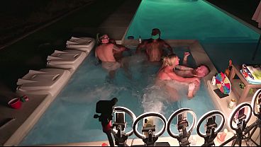 Hardcore Hot Tub Orgy Deliah Grace, Lyric Sky & Nikki Zee