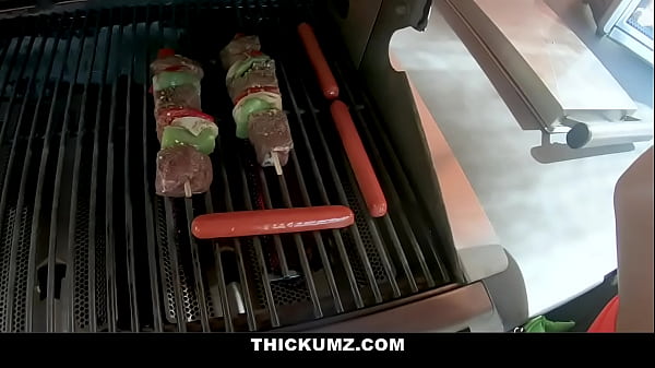 Sophia Leone enjoys a fat dick outdoors before bbq