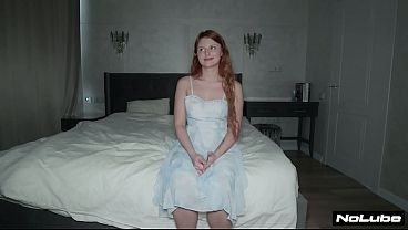Busty Redhead Rides Him All Night