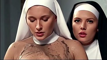 Download Video - Dirty nuns&period; Rough sex and a double blowjob in an abandoned building&period; &lpar;AI&rpar;&period;