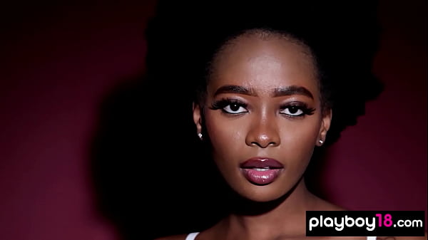 Download Video - Skinny naked ebony babe Alicia reveals her black pussy in the bathtube
