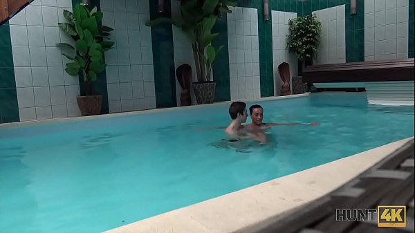 HUNT4K. Pool was ideal place to pick up and penetrate girl for cash