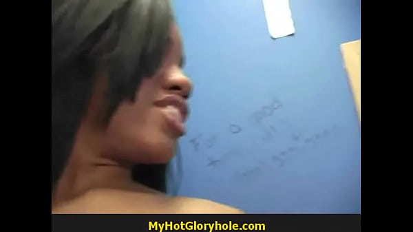 Sexy Ebony Deepthroats Gloryhole Dick 14