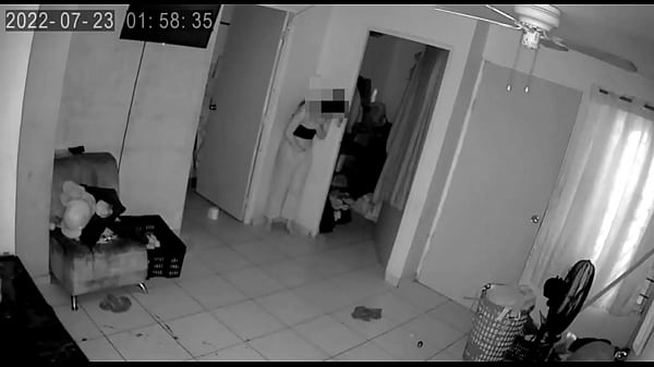 I surprise behind the door masturbating and she touches me