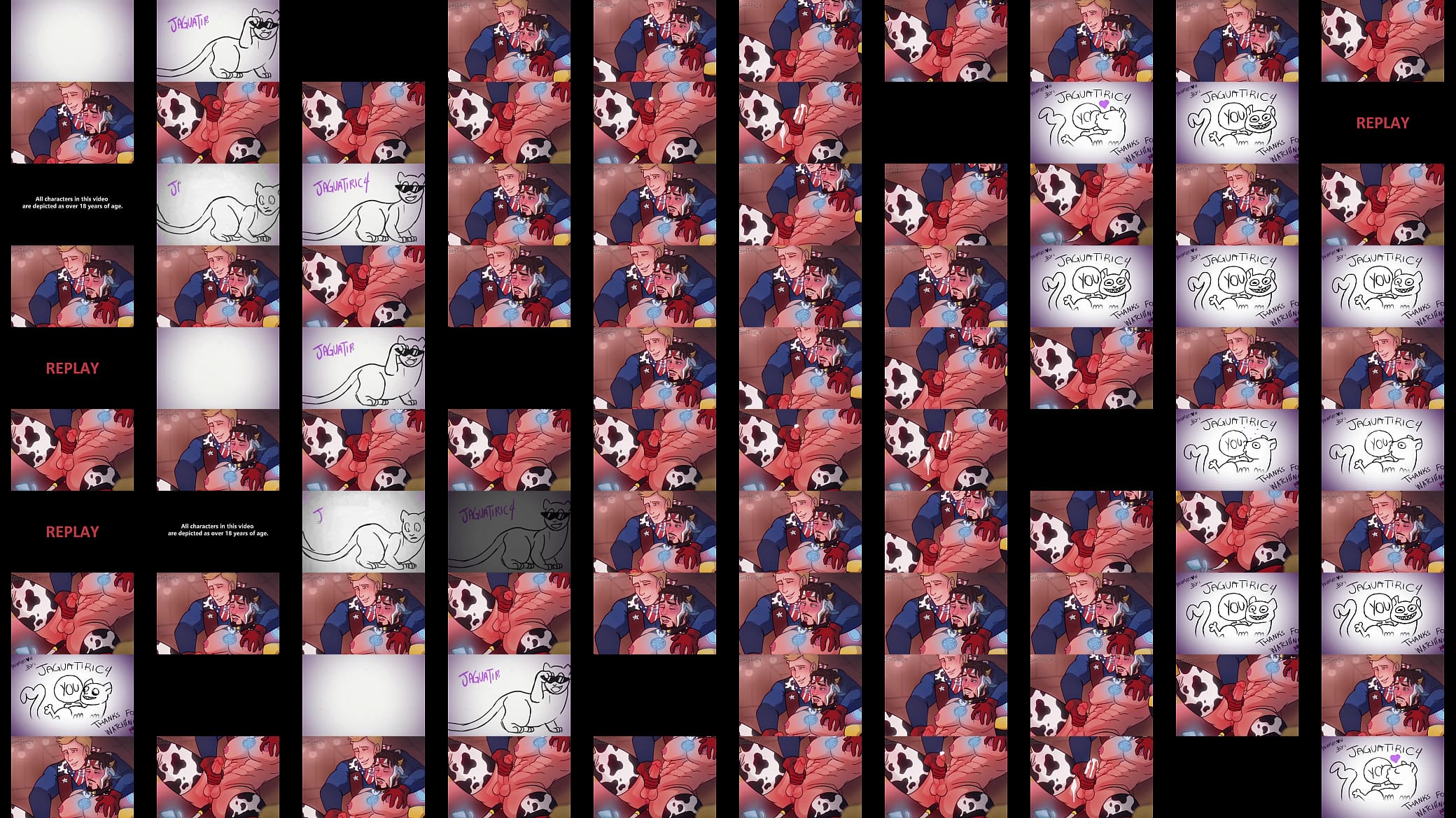 Iron man x Captain america - steve x tony gay milking masturbation cow yaoi hentai 预览图