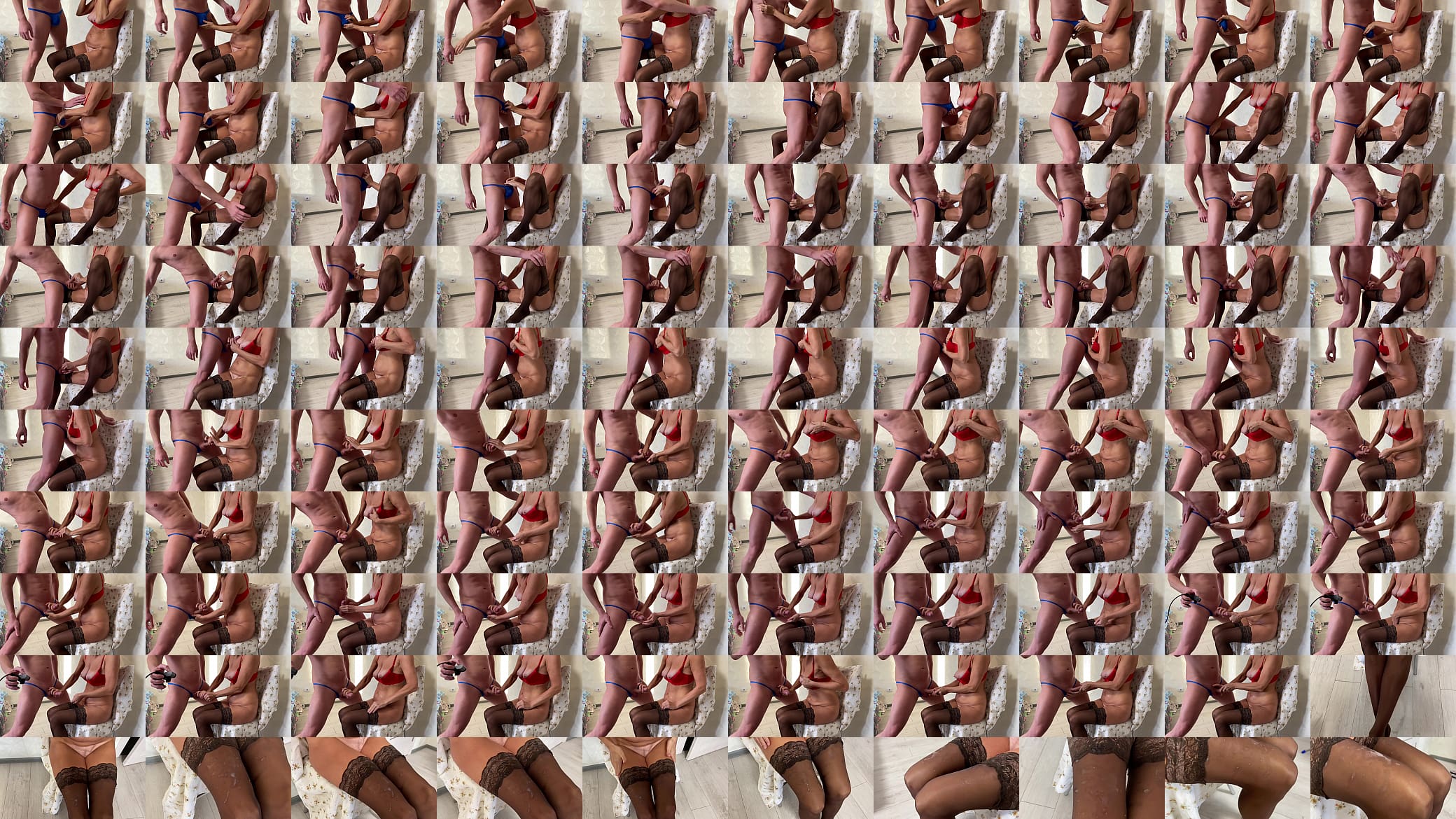 Stepmom cfnm stepson handjob cum on stockings 预览图