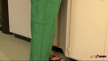 The doctor thoroughly examines a curvy milf patient and gives her some of his medicine