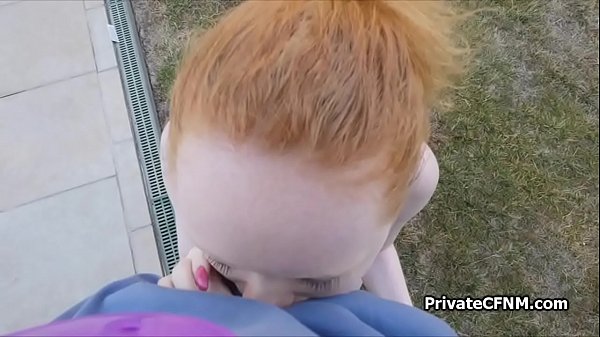 Private BBC swimming lesson with ginger teen