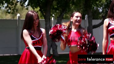 ZERO TOLERANCE FILMS - Uniformed College Cheer Sluts Have Sweaty Orgy Fuckfest After Practice