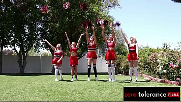 ZERO TOLERANCE FILMS - Uniformed College Cheer Sluts Have Sweaty Orgy Fuckfest After Practice