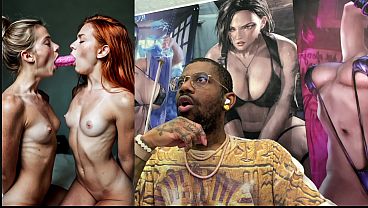 Beautiful Petite Tan Tit Girls Double Sided Dildo Deepthroating, AI Generated