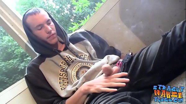 Download Video - Homosexual thug takes a smoke outdoors and jacks off