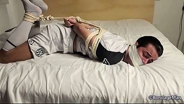 Kallel hogtied