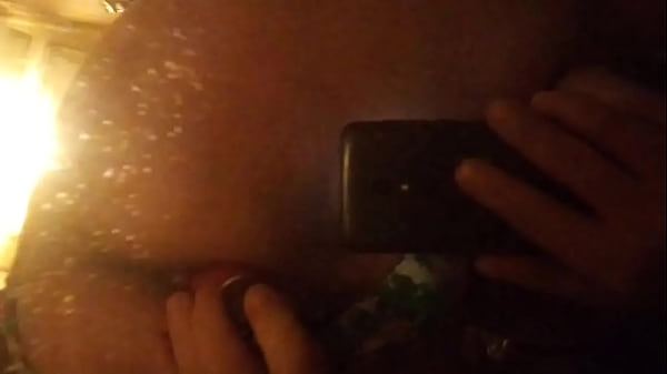 Me playing with dildo in my ass wearing panties...