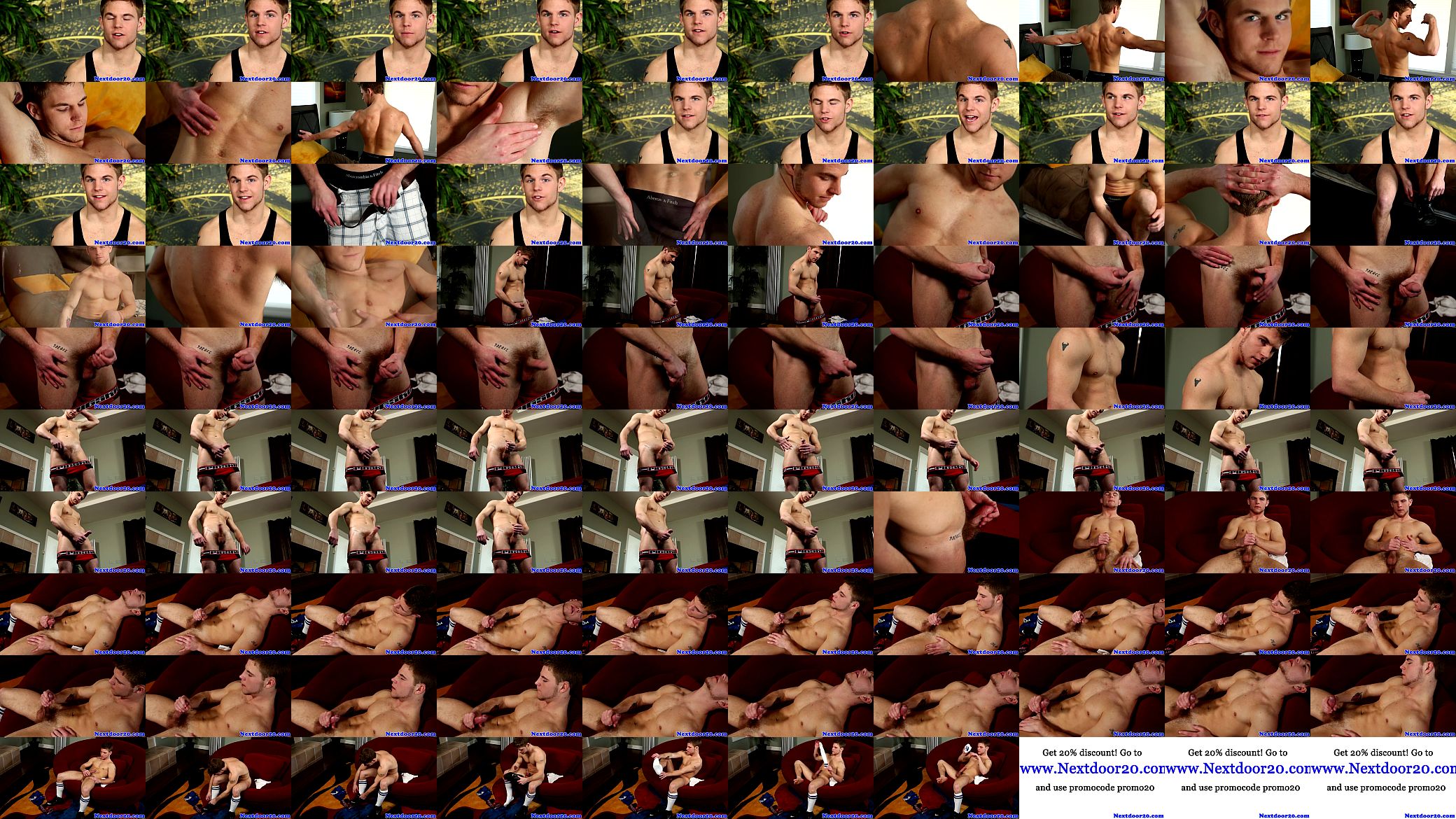 Gaysex athletic stud wanking his cock 预览图