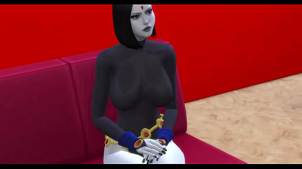 Raven x Starfire titan threesome babes