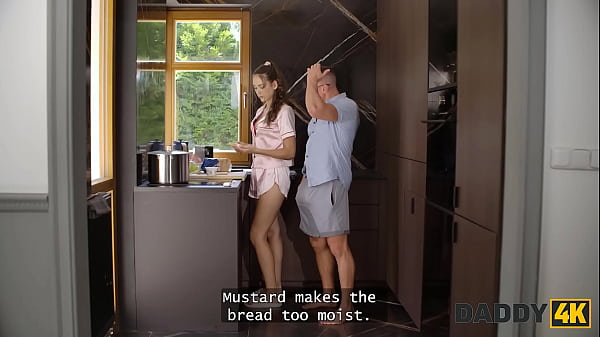 DADDY4K. Young skinny girl was so nice so she showed her boyfriend's StepDaddy what the real deepthroat is