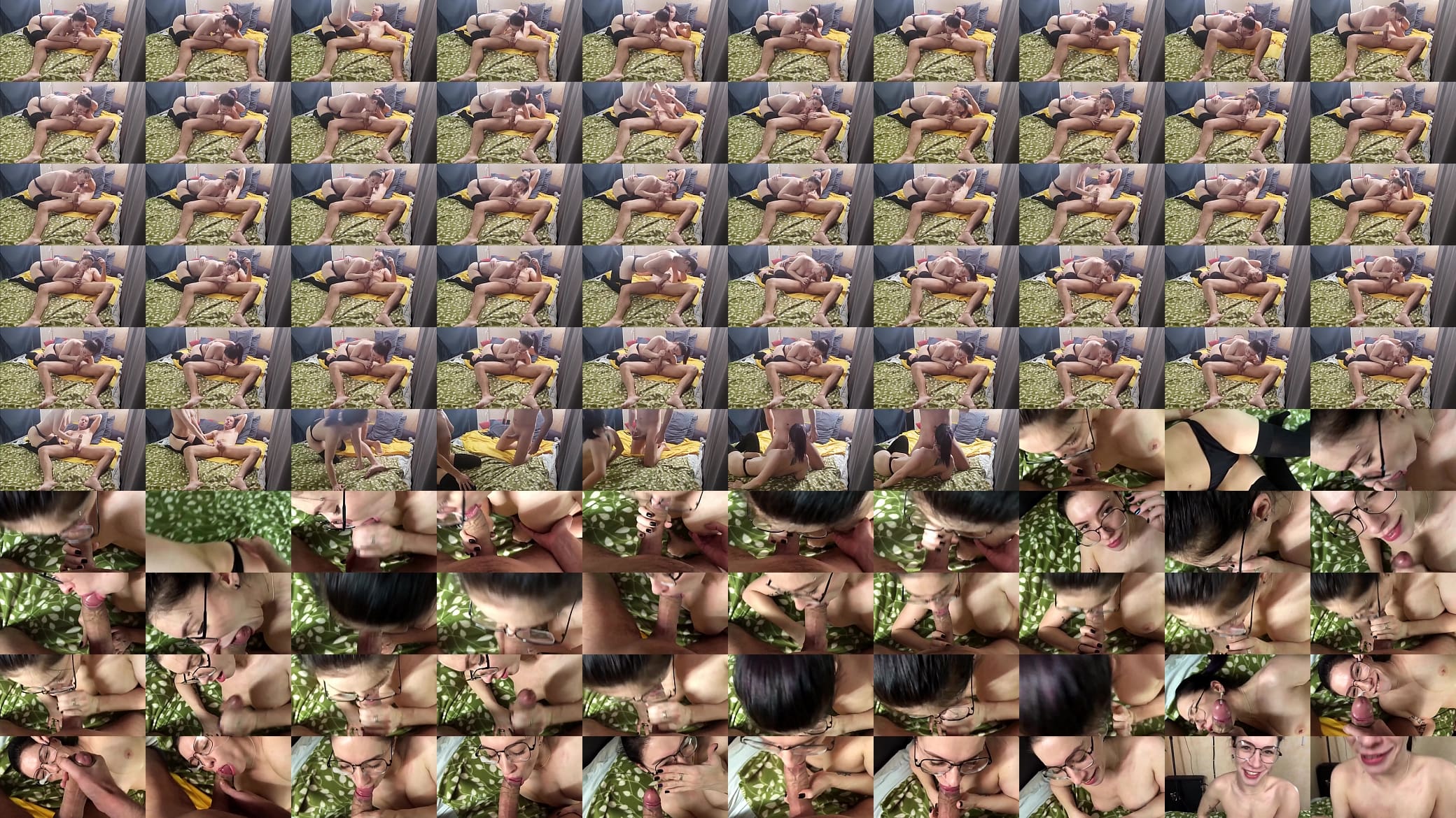 Slutty secretary gets HUGE cumshot on her glasses 预览图