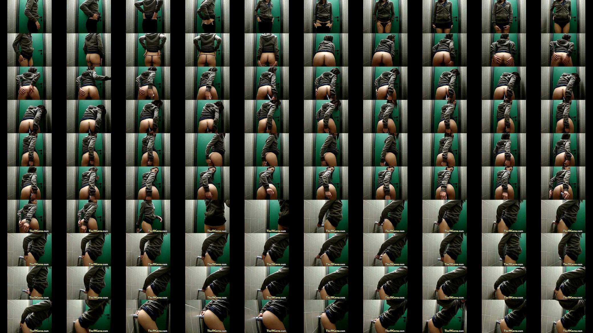 Fucking Hairspray Bottle Public Washroom, Porn 7b: 预览图