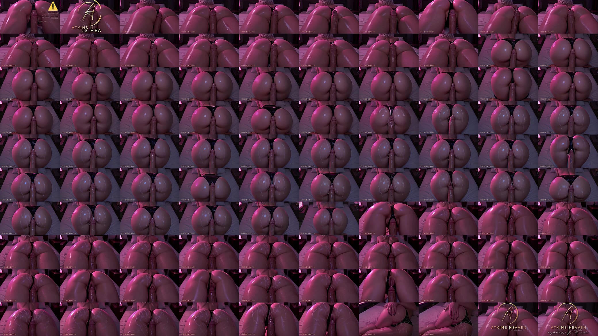 ATKINS HEAVEN - GILF&#039;s Latex Thighjob Until You Cum On Her Thick Ass - [Virtual Sex / POV / AI] 预览图