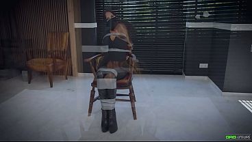 Charlie Monaco - Police officer bound stuffed and captured by her captor put in bondage tight tape gags EP 3