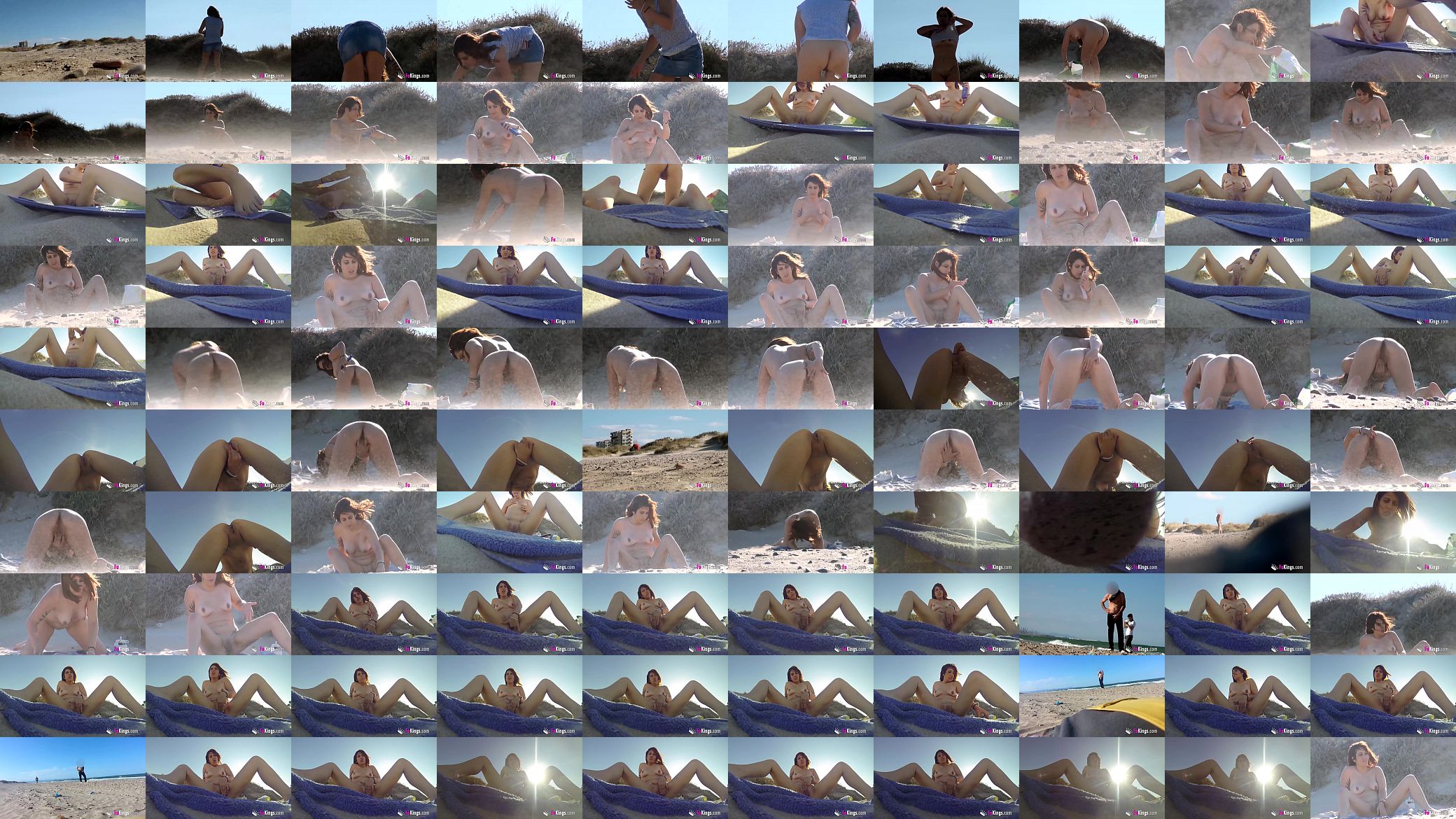A beach full of peeping toms and Annbeth wanks for all of them. 预览图