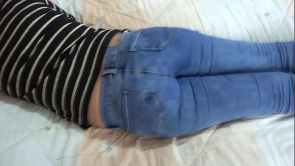 Download Video - Full masturbation of my wife and my friend cums in her ass with panties on