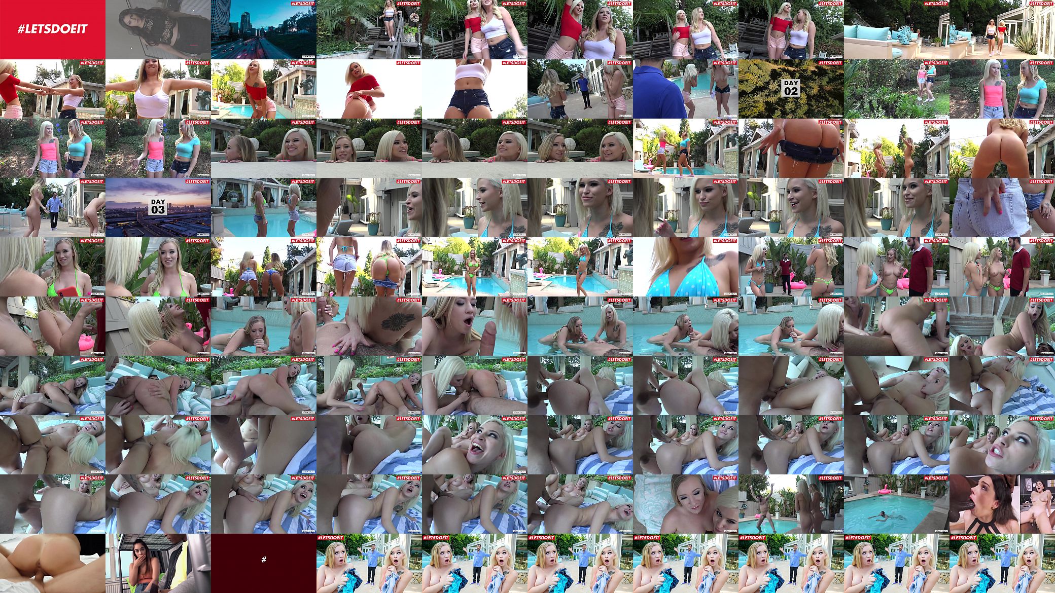 ANGELS - #Bailey Brooke #Kiara Cole #Logan Long - Teen Babes Threeway Fun With Rich Neighbor 预览图