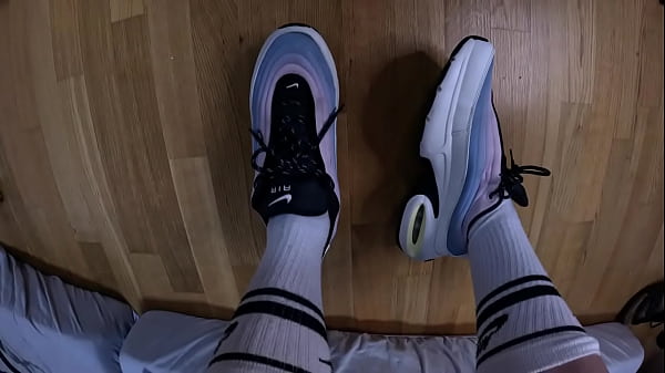 Boy Feet Sweaty Socks & Soles after Gym Gay Feet Footfetish Sneaker POV
