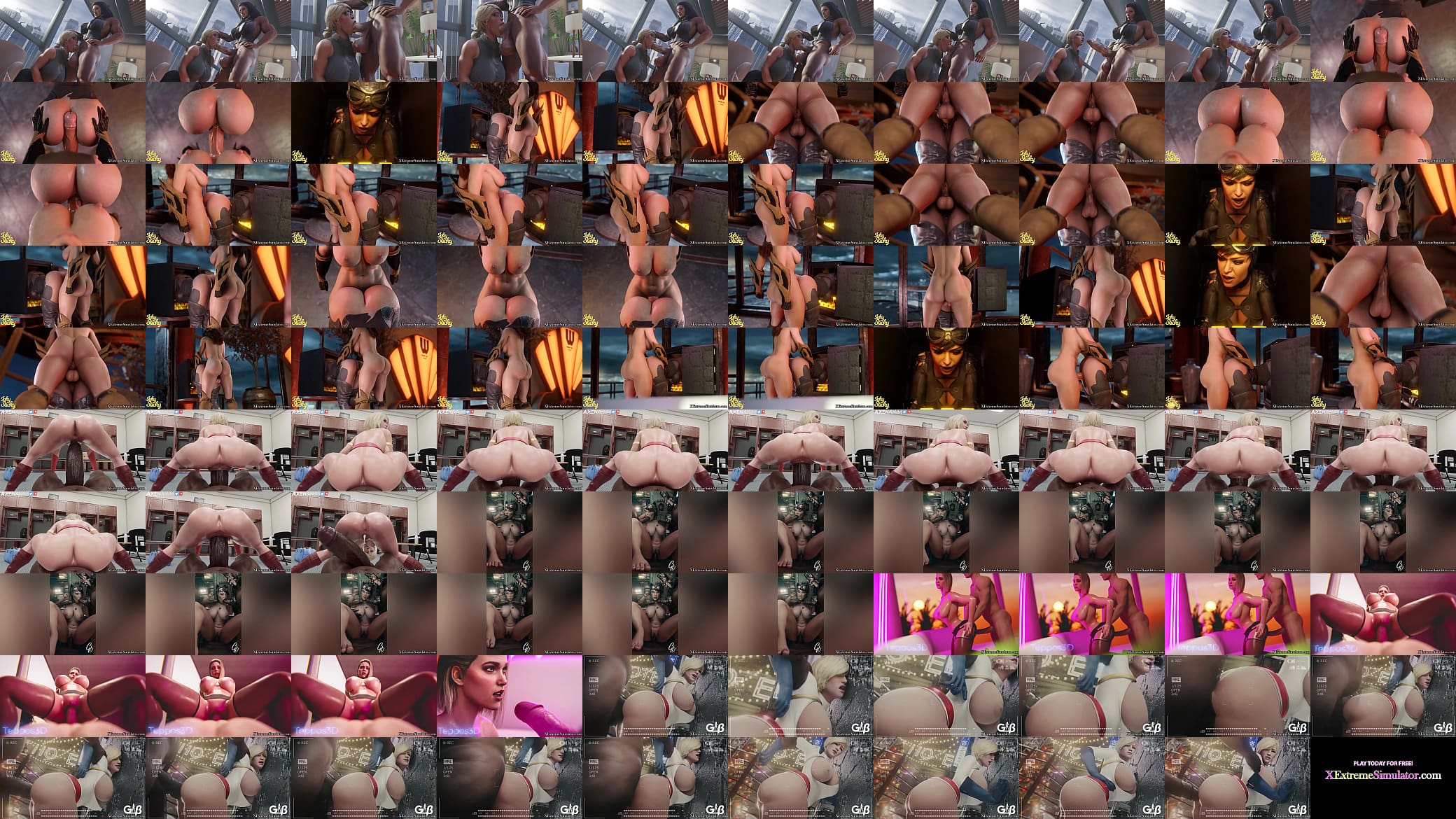 DC Superheroes Sex Compilation - Part 4 预览图